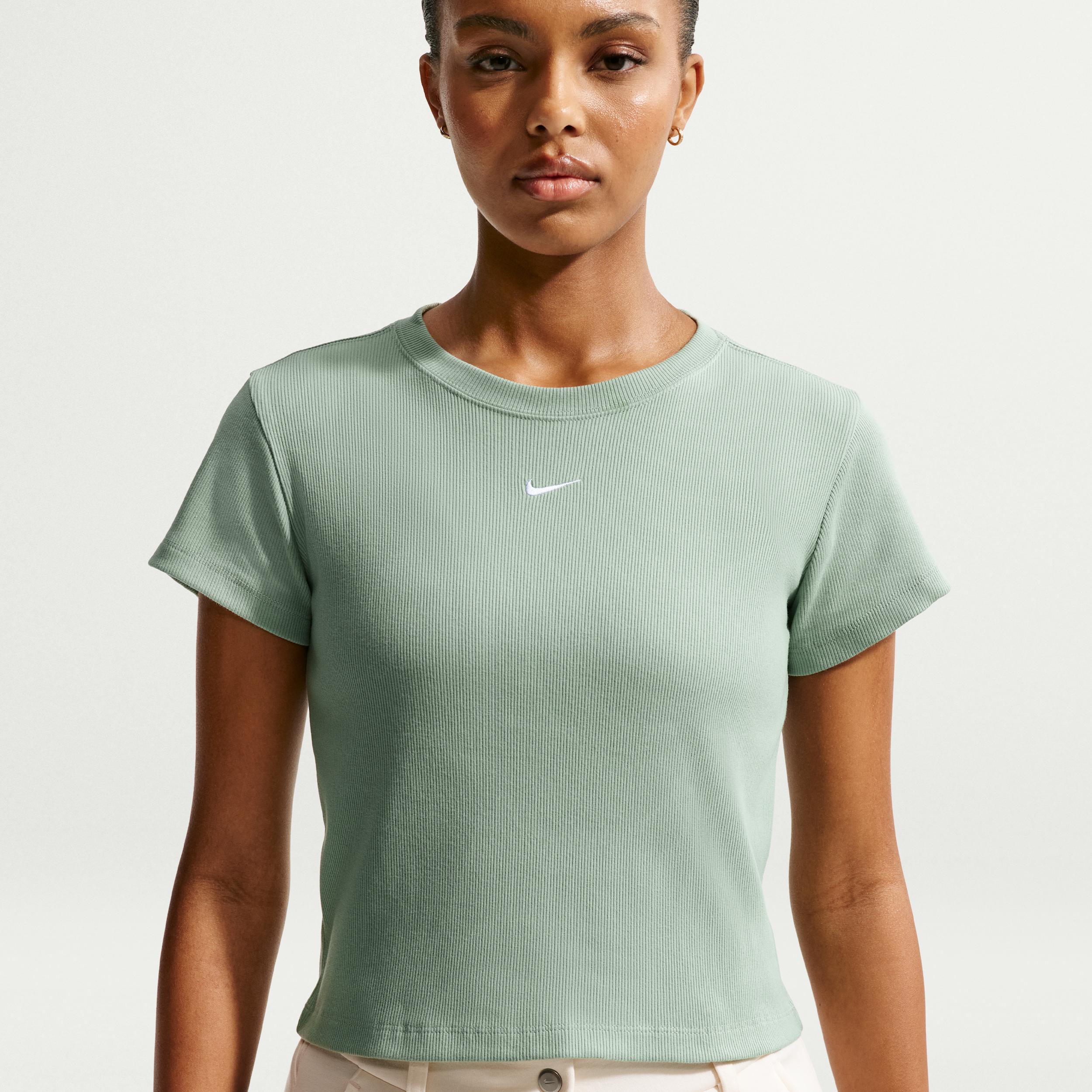 Women's Nike Sportswear Tight Ribbed Short-Sleeve T-Shirt by NIKE