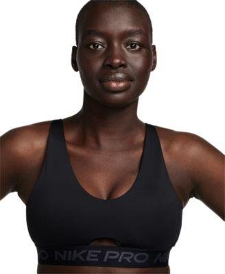 Women's Pro Indy Plunge Medium-Support Padded Sports Bra by NIKE