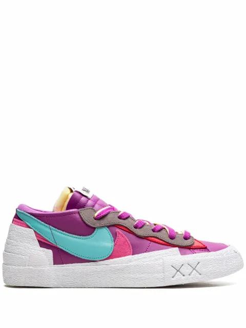 x KAWS Blazer Low "Purple Dusk" sneakers by NIKE X SACAI