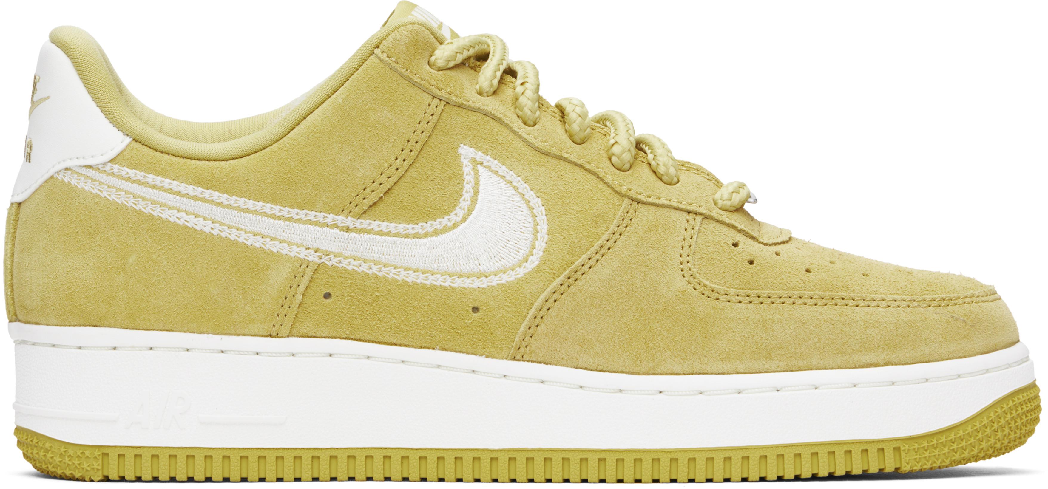 Yellow Air Force 1 '07 LV8 Sneakers by NIKE