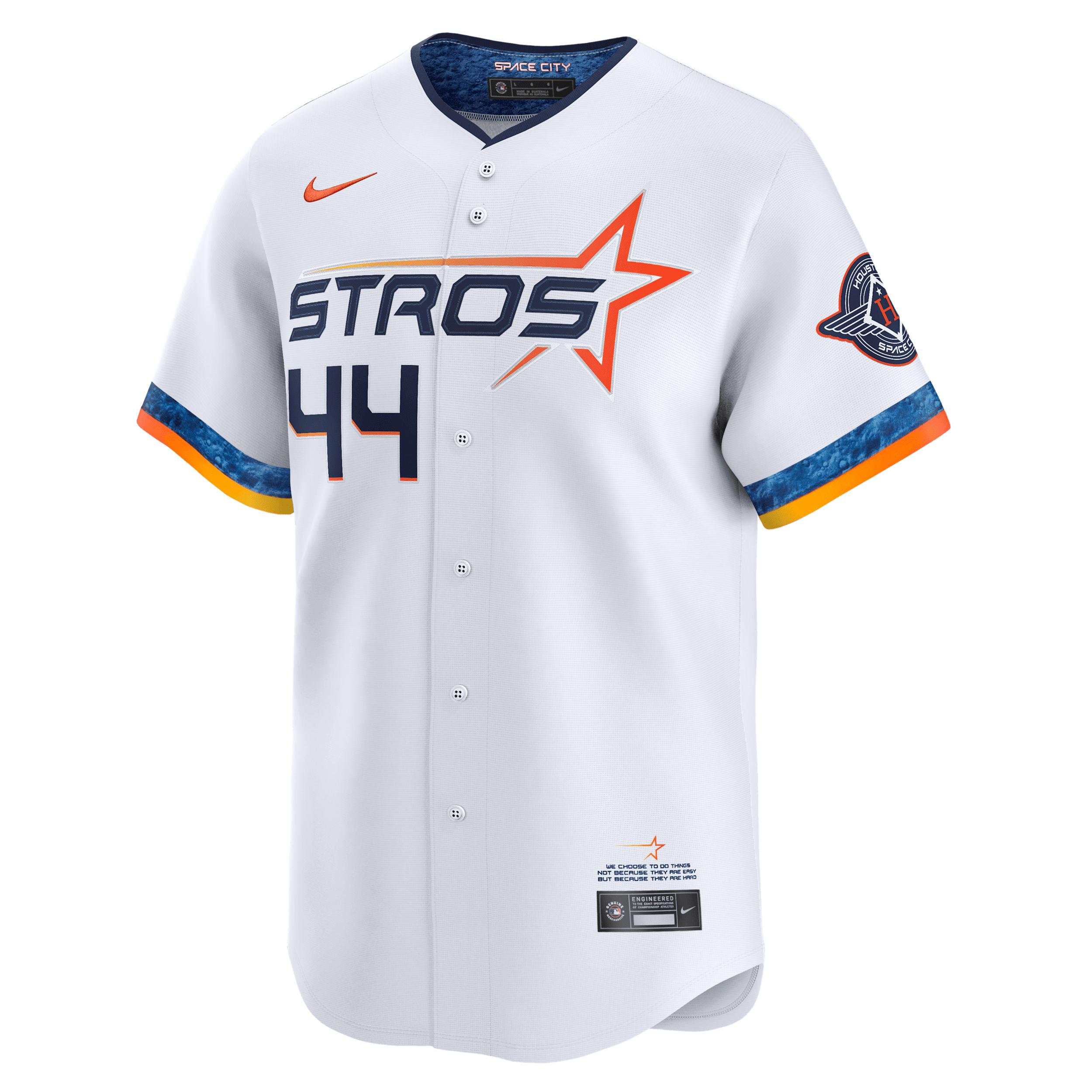 Yordan Ãlvarez Houston Astros City Connect Menâs Nike Men's Dri-FIT ADV MLB Limited Jersey by NIKE