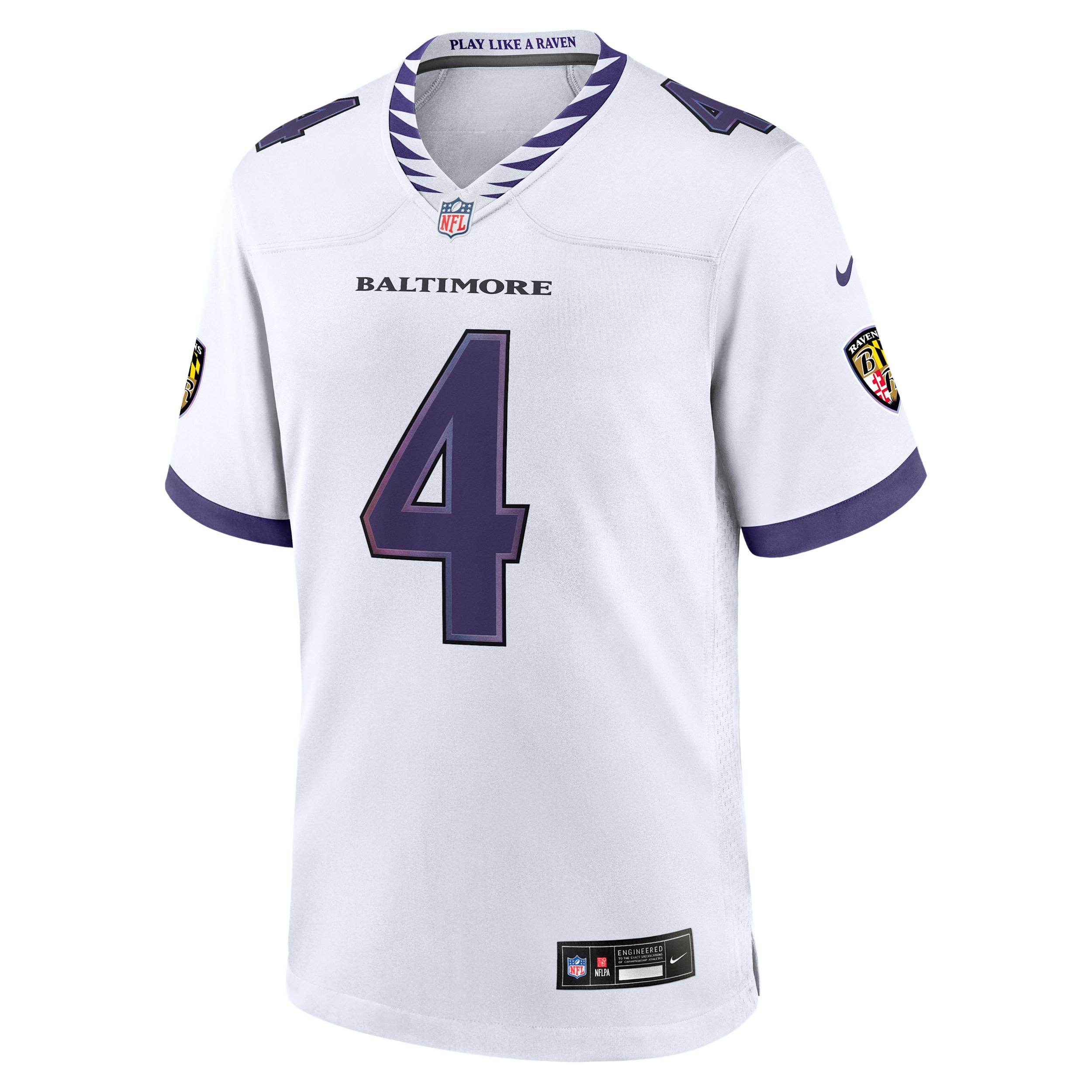 Zay Flowers Baltimore Ravens Nike Men's NFL Game Jersey by NIKE