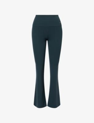 Zenvy High-Waisted Flared Stretch-Jersey Leggings by NIKE