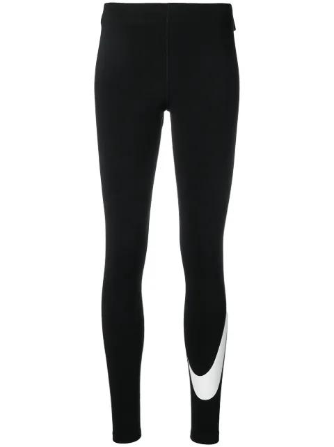 black logo leggings by NIKE