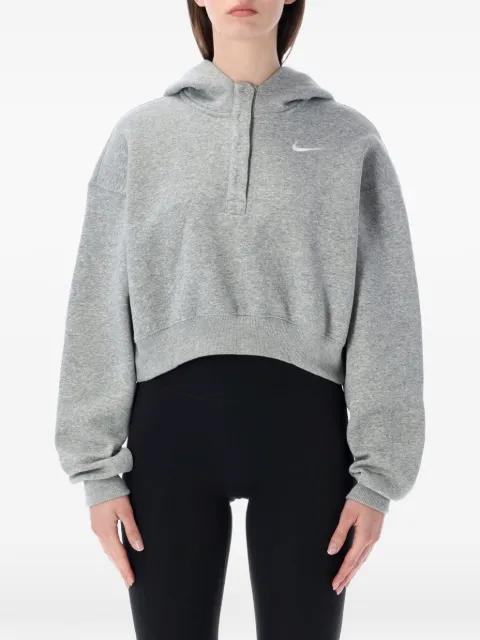 button crop hoodie by NIKE