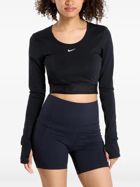 cutout-detail cropped top by NIKE