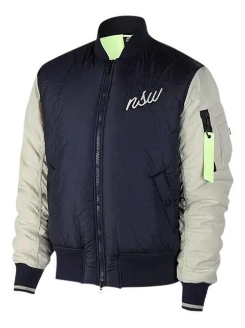 embroidered-logo bomber jacket by NIKE
