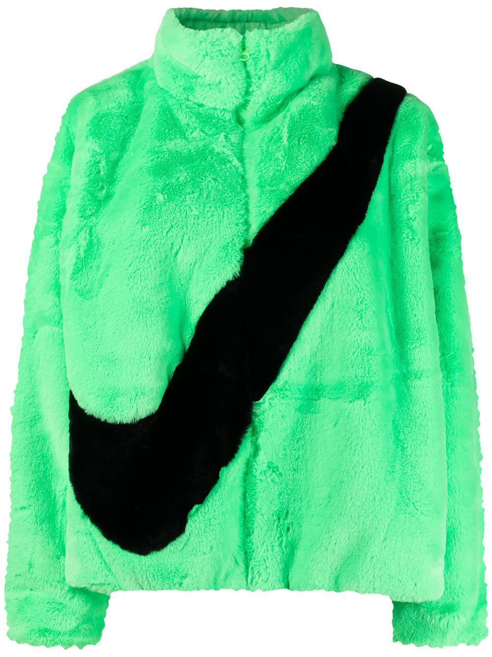 faux-fur jacket by NIKE