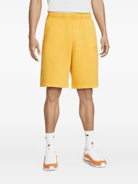 fleece-texture track shorts by NIKE