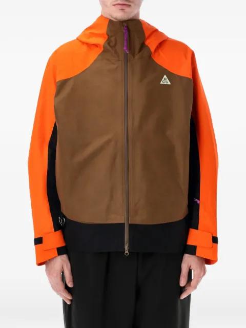 hoodied colour-block skiwear by NIKE