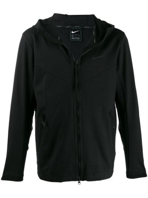 hoodied jersey jacket by NIKE