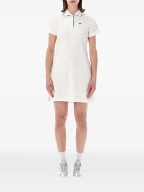 logo-embroidered polo dress by NIKE