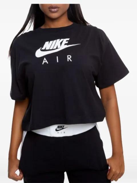 logo-print cropped T-shirt by NIKE