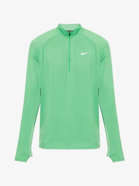 logo-print zip-neck sweater by NIKE