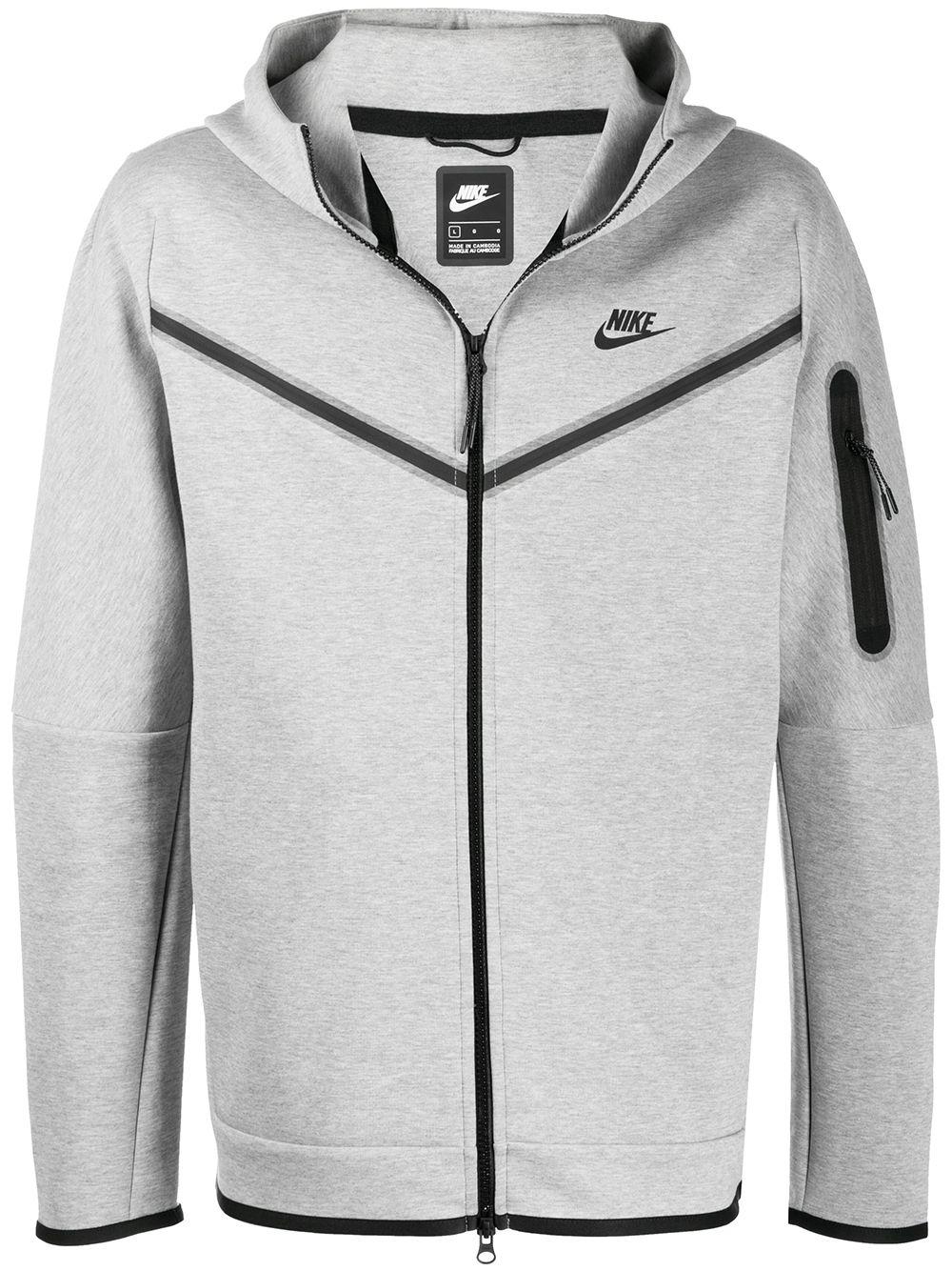 logo-print zip-up hoodie by NIKE