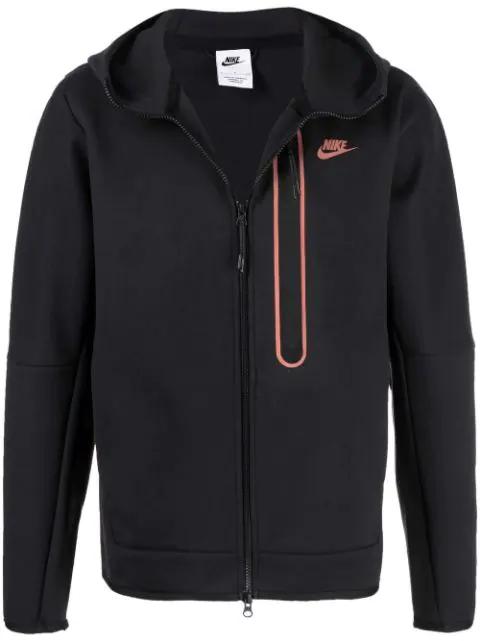 logo-print zip up jacket by NIKE