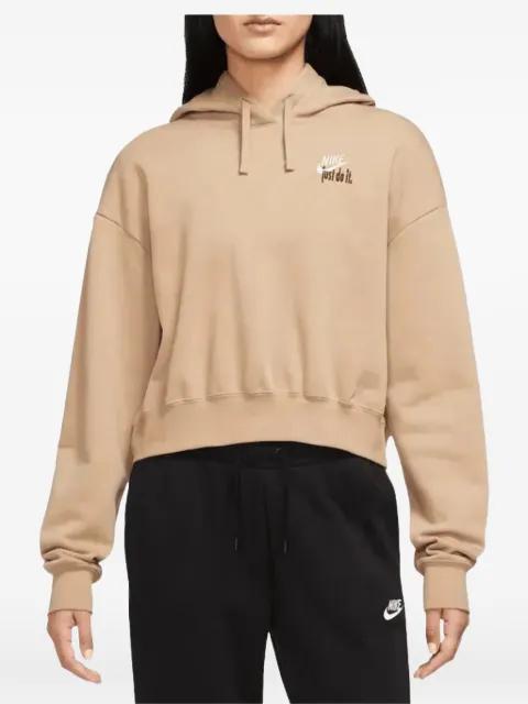 oversized cropped pullover hoodie by NIKE