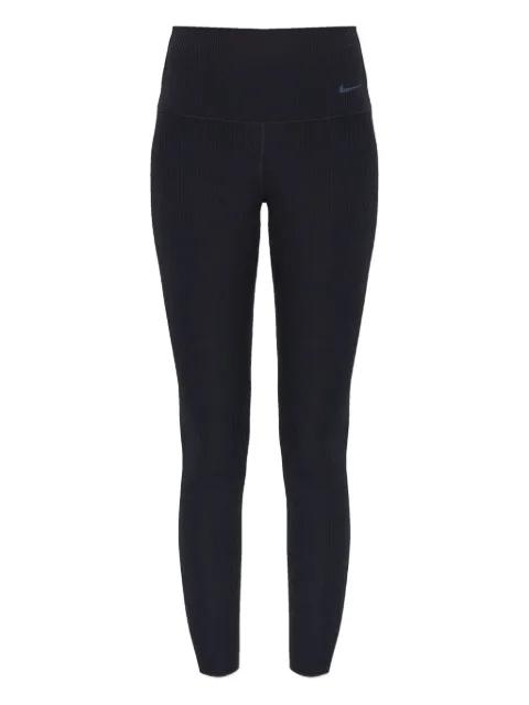 ribbed logo performance leggings by NIKE