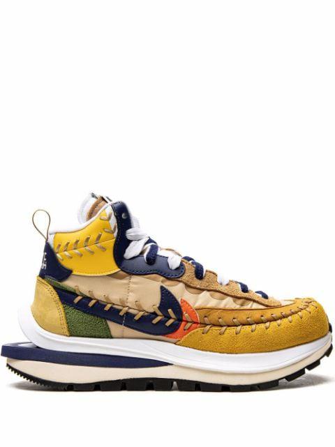 sacai x Jean Paul Gaultier VaporWaffle sneakers by NIKE