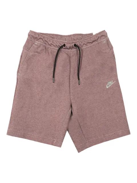 tech fleece "Dark Wine/Black" track shorts by NIKE