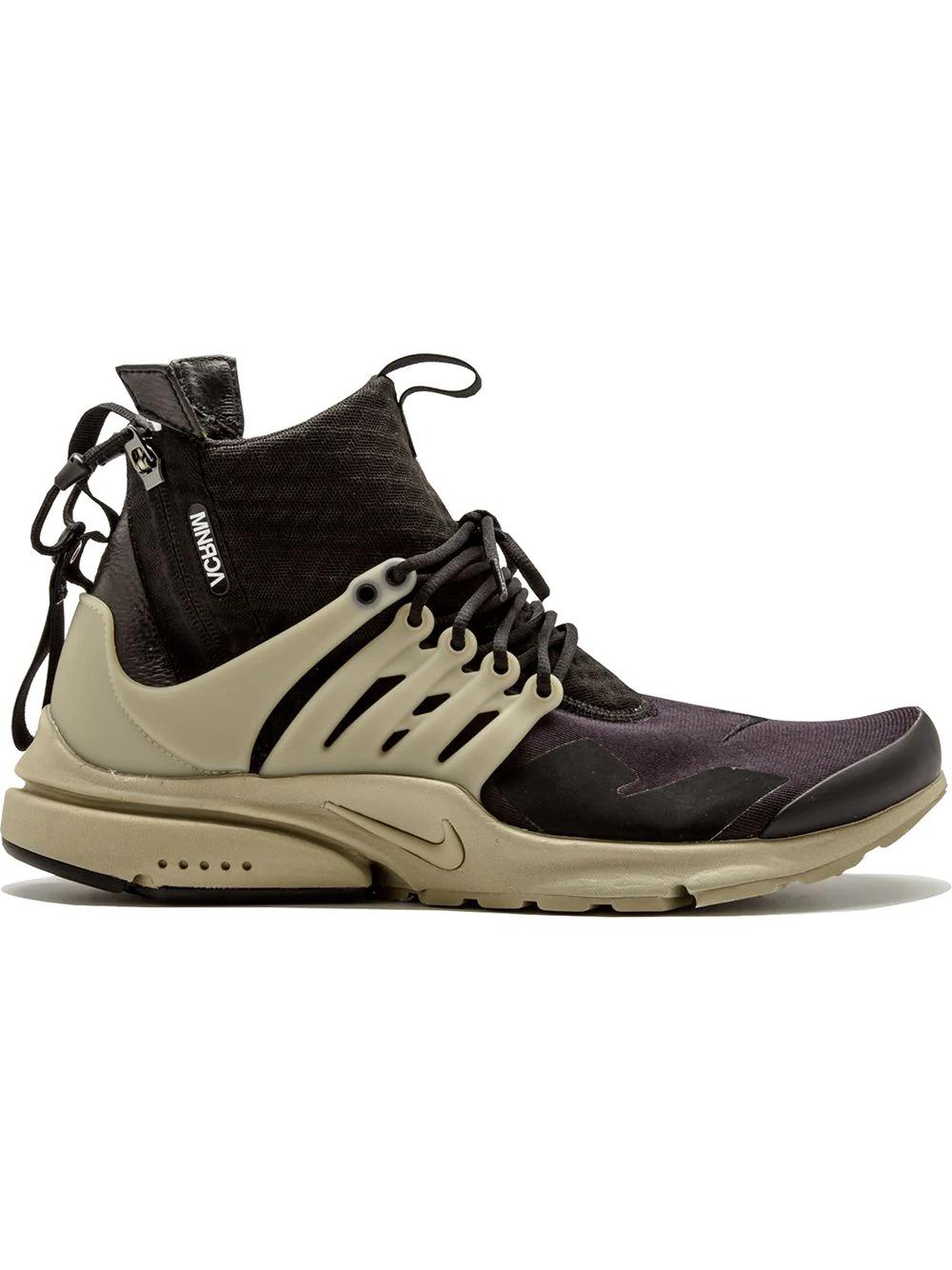 x ACRONYM Air Presto Mid "Black/Bamboo" sneakers by NIKE