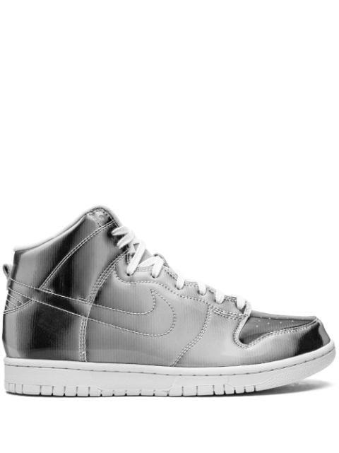 x CLOT Dunk High "Metallic Silver" sneakers by NIKE