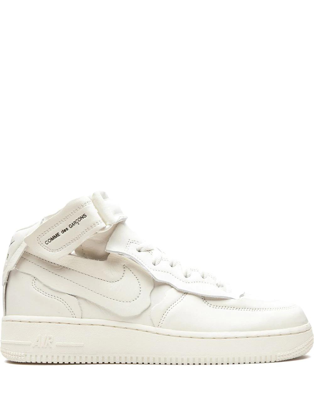 x Comme Des Garçon Air Force 1 Mid "White" sneakers by NIKE