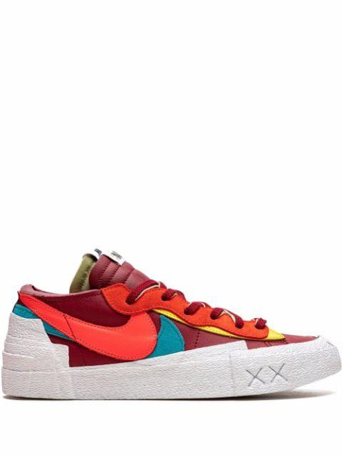 x KAWS x sacai Blazer Low "Red" sneakers by NIKE