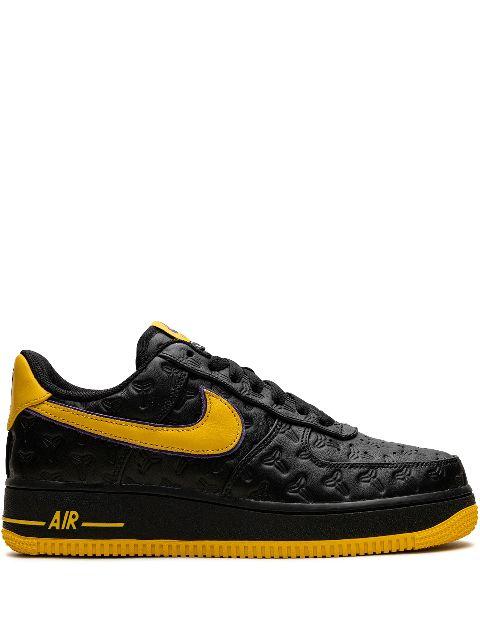 x Kobe Bryant Air Force 1 "Lakers Away - Black/Varsity Maize/Varsity Purple" sneakers by NIKE