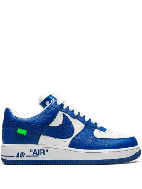 x Louis Vuitton Air Force 1 Low "Virgil Abloh - White/Blue" sneakers by NIKE