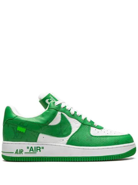 x Louis Vuitton Air Force 1 Low "Virgil Abloh - White/Green" sneakers by NIKE