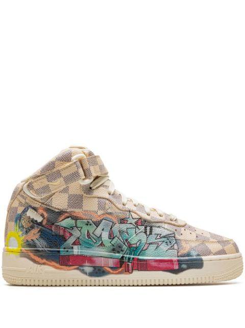x Louis Vuitton Air Force 1 Mid "Virgil Abloh - Graffiti" sneakers by NIKE
