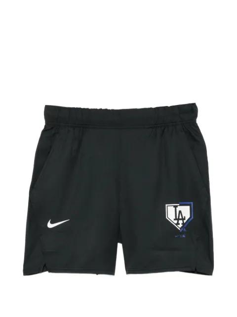 x MLB logo-print shorts by NIKE