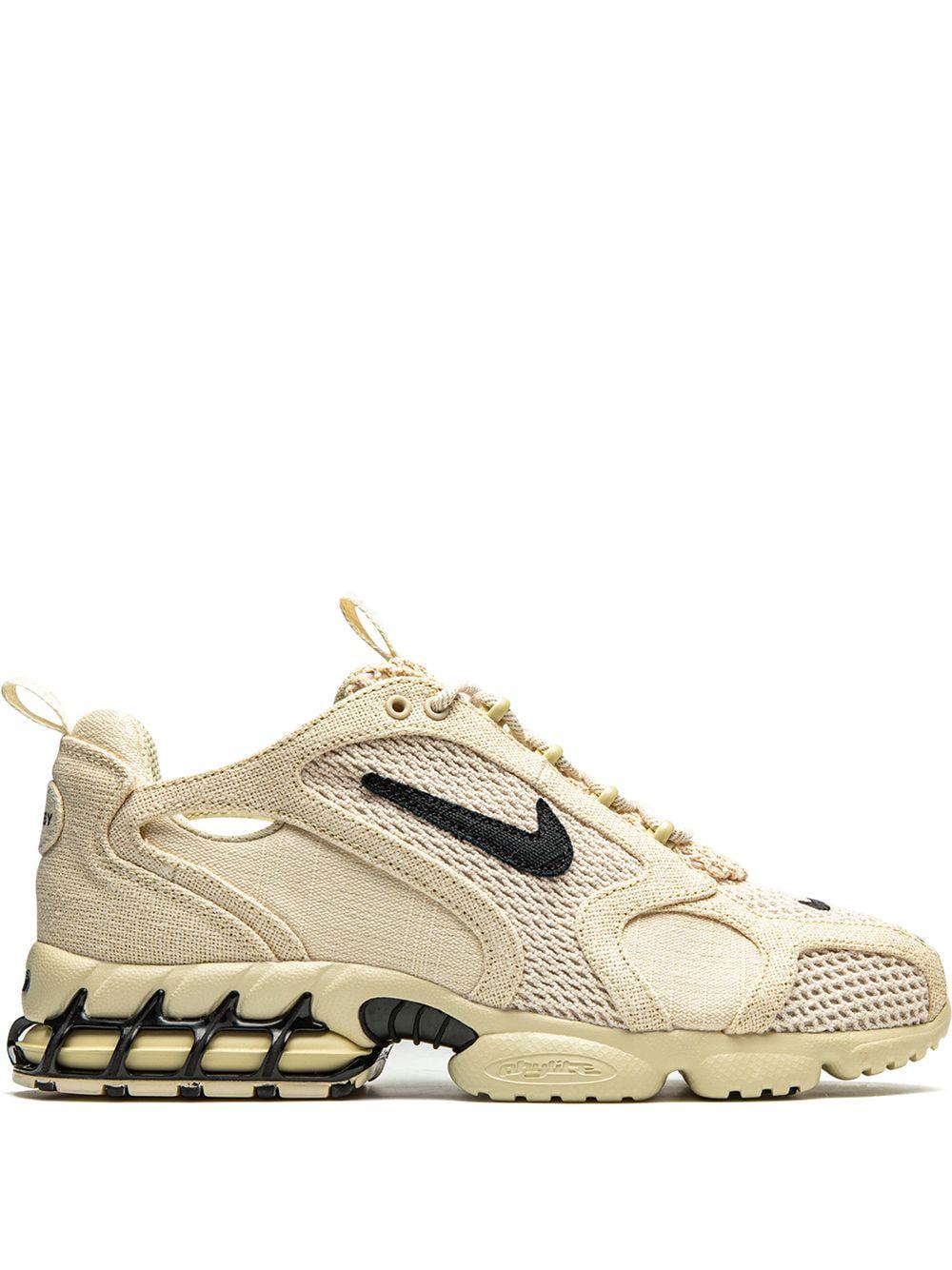 x Stüssy Air Zoom Spiridon Caged "Fossil" sneakers by NIKE