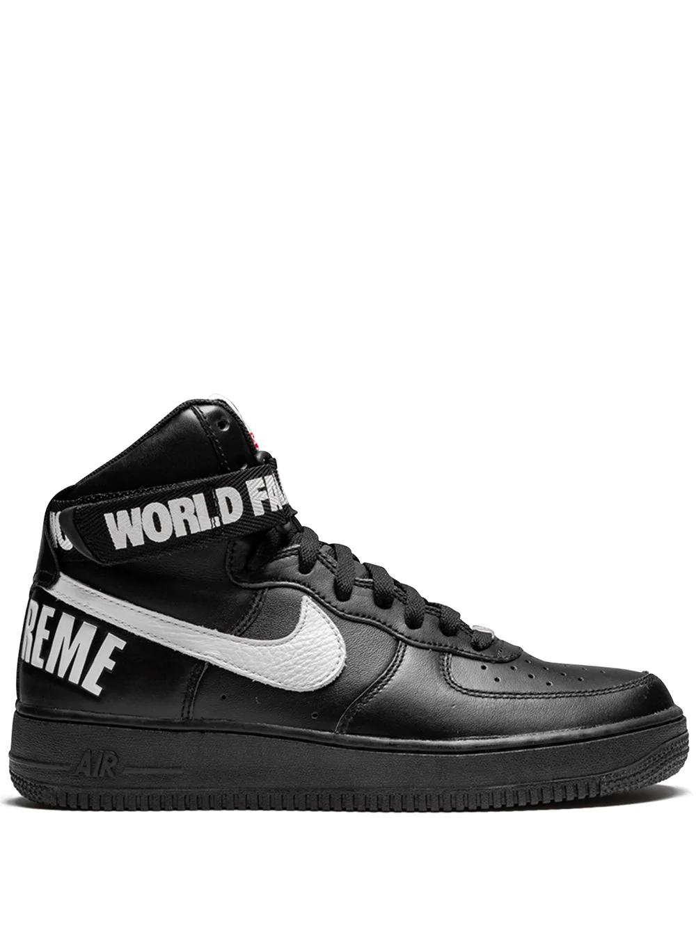x Supreme Air Force 1 High SP "Black" sneakers by NIKE