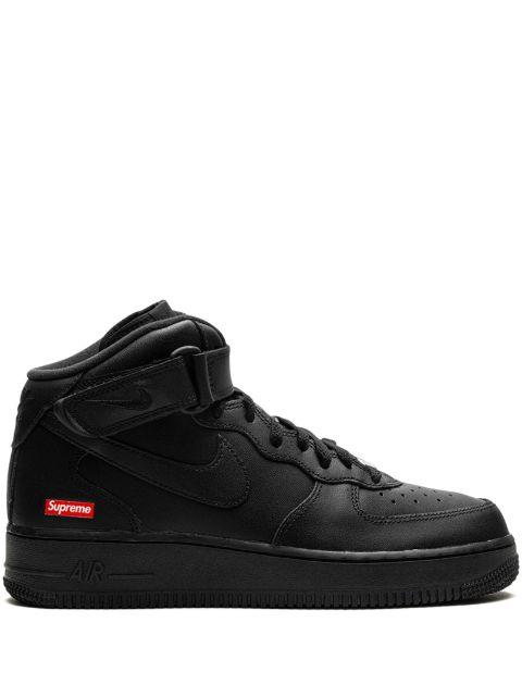 x Supreme Air Force 1 Mid "Mini Box Logo - Black" sneakers by NIKE