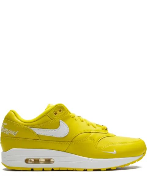 x Supreme Air Max 1 '87 SP "Speed Yellow/White" sneakers by NIKE