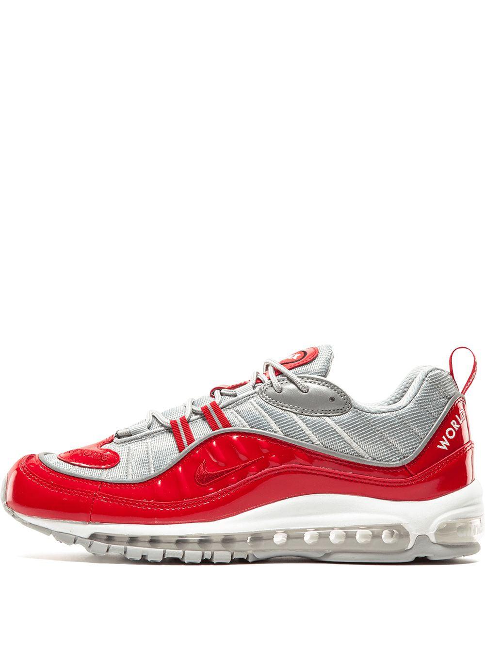 x Supreme Air Max 98 "Red" sneakers by NIKE