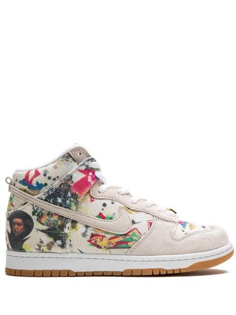 x Supreme SB Dunk High "Rammellzee" sneakers by NIKE