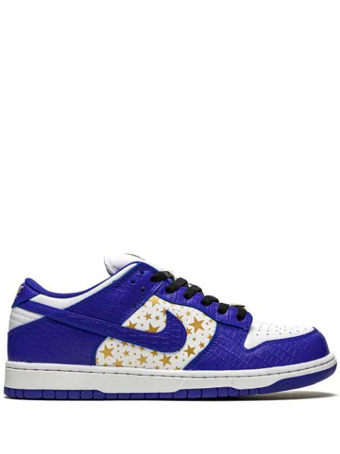x Supreme SB Dunk Low "Stars/Hyper Blue" sneakers by NIKE