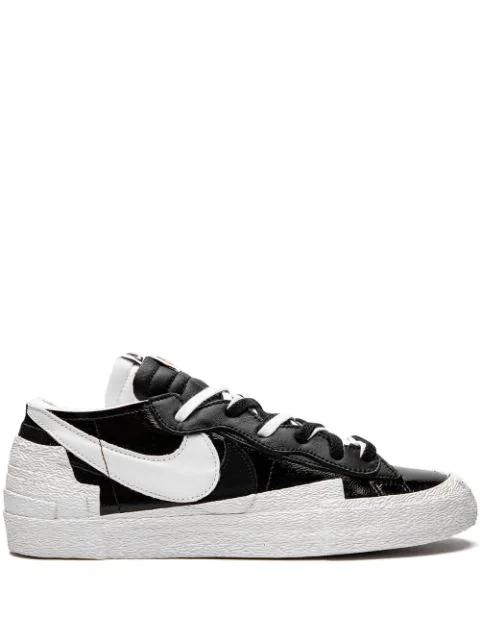 x sacai Blazer Low "Black Patent Leather" sneakers by NIKE
