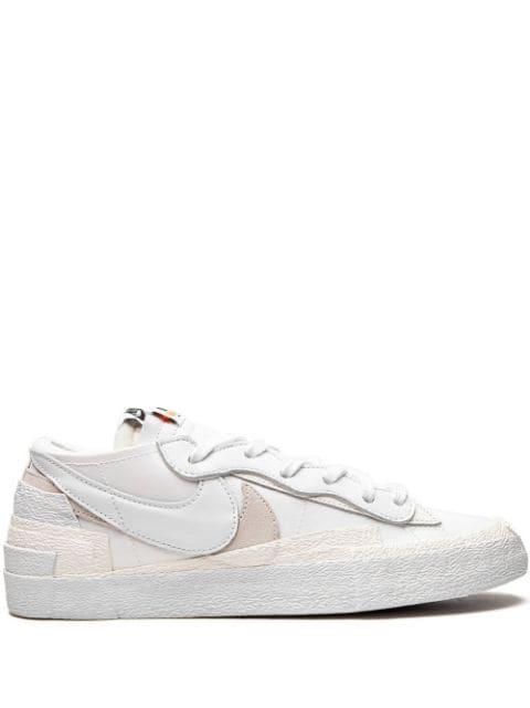 x sacai Blazer Low "White Patent Leather" sneakers by NIKE