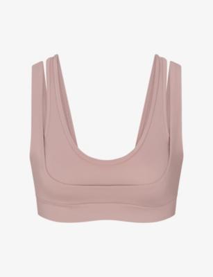 Matte Double-Strap Scoop Sports Bra by NIKESKIMS
