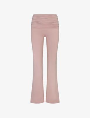 Matte Fold-Over Slim Flare Leggings by NIKESKIMS