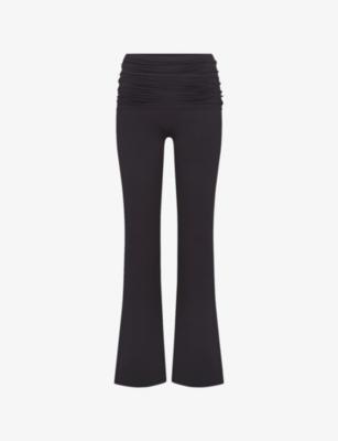 Matte Fold-Over Slim Flare Leggings by NIKESKIMS