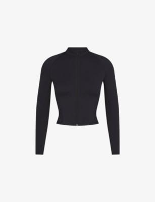 Matte Mock-Neck Full Zip Jacket by NIKESKIMS