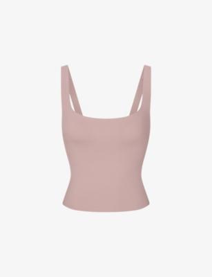 Matte Square-Neck Jersey Tank Top by NIKESKIMS