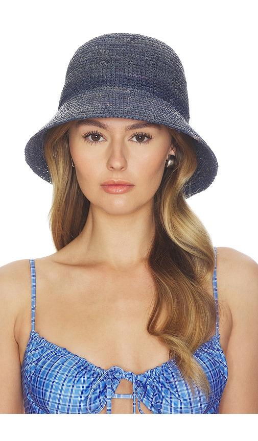 Nikki Beach Aubree Bucket Hat in Navy by NIKKI BEACH