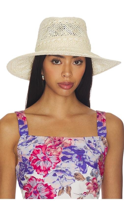 Nikki Beach Callie Fedora Hat in Beige by NIKKI BEACH