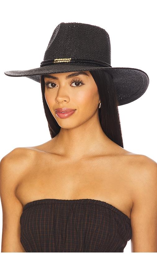 Nikki Beach Scarlett Hat in Black by NIKKI BEACH